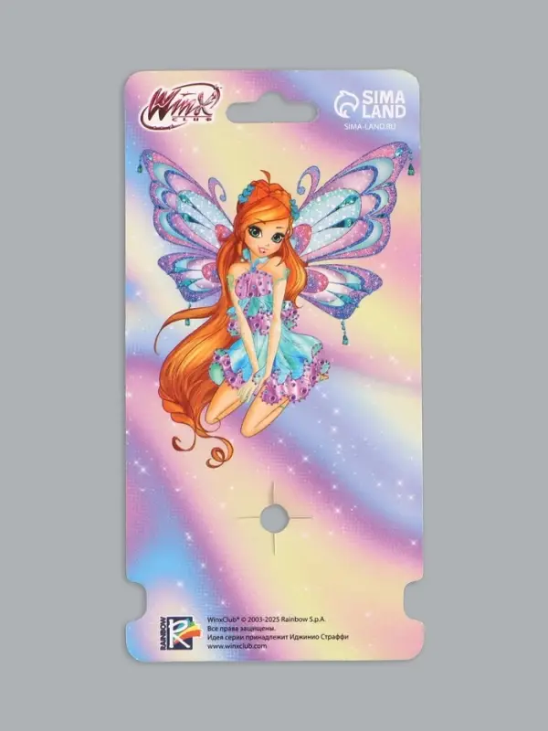 Бант для волос, ВИНКС, на резинке, 11 см