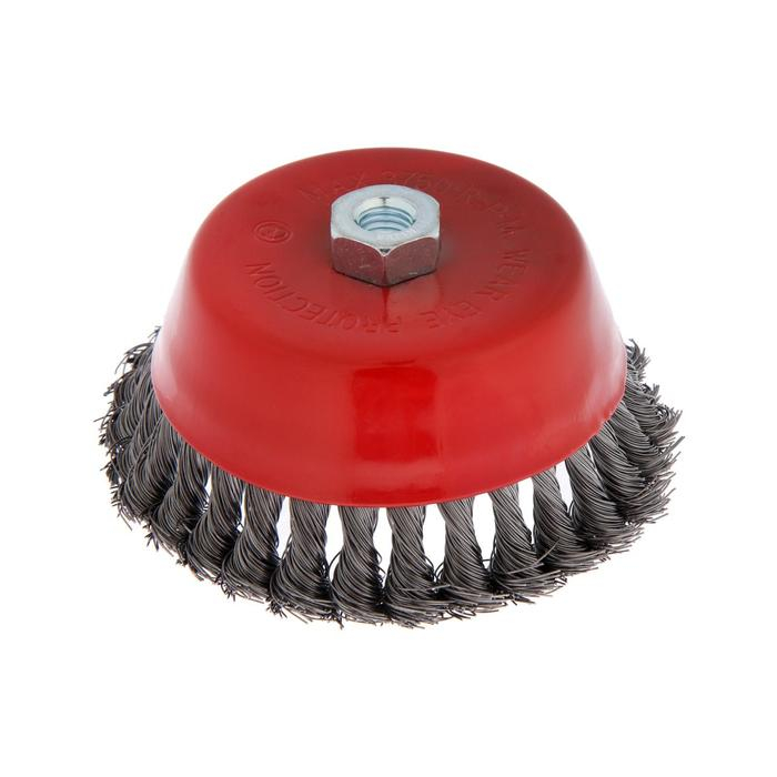 Щетка металлическая для УШМ ЛОМ, крученая проволока,  Щетка металлическая для УШМ ЛОМ, крученая проволока, "чашка", М14, 150 мм