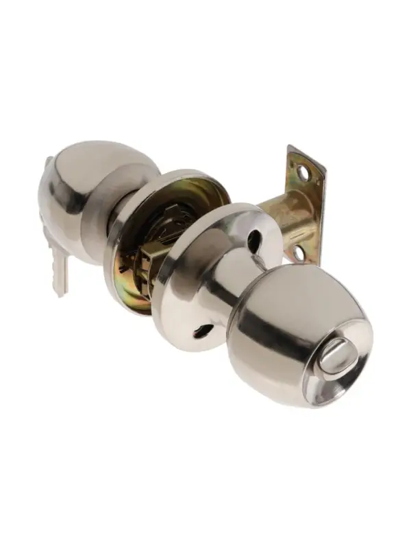 Защелка 1203, с ключом, цвет матовый никель