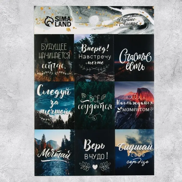 Наклейки детские бумажные, набор, «Вдохновение», 11 х 15.5 см, 5 листов