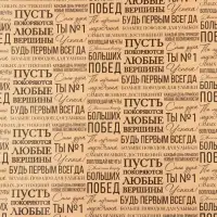 Бумага упаковочная крафтовая &laquo;Пожелания&raquo;, 50 х 70 см