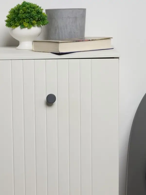 Ручка-кнопка мебельная CAPPIO PK322, d=30 мм, графит, 8 шт. TMP .