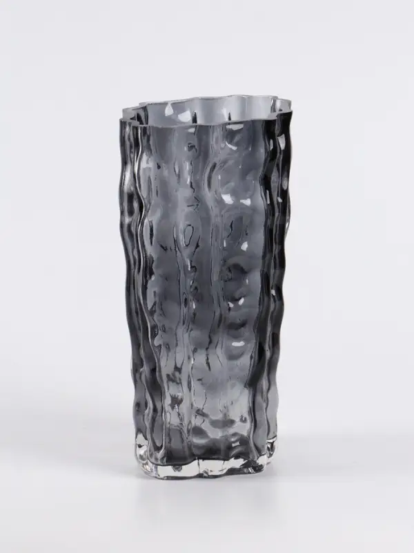 Ваза «Фонс», 24×14.5 см, стекло, чёрная