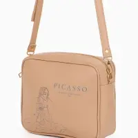 Сумка женская кросс-боди TEXTURA на молнии, 22&times;8&times;17 см, бежевая