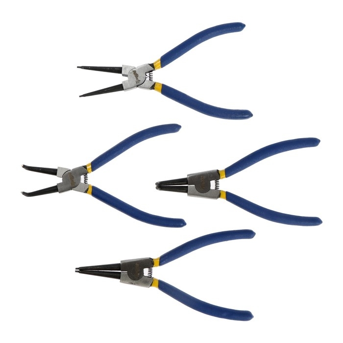 Набор съемников стопорных колец ТУНДРА, 170 мм, 4 шт. Набор съемников стопорных колец ТУНДРА, 170 мм, 4 шт.