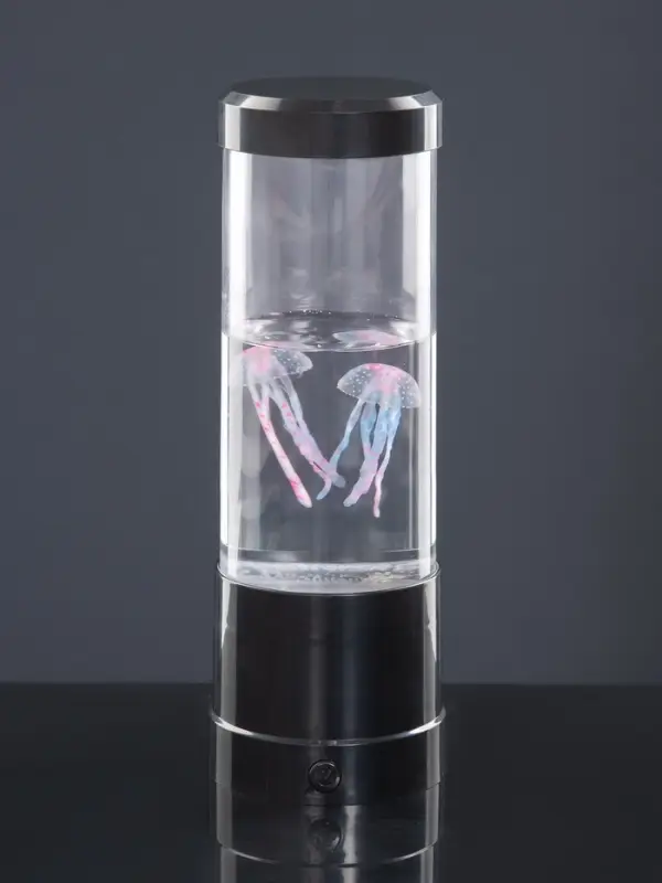 Лава - лампа RISALUX &laquo;Медузы&raquo;, подсветка, RGB, USB, 3-5 Вт, чёрная, 9&times;9&times;25.5 см