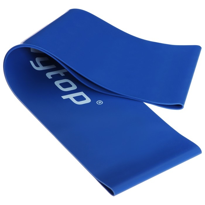 Фитнес-резинка ONLYTOP, 30,5х7,6х0,09 см, нагрузка 8 кг, цвет синий Фитнес-резинка ONLYTOP, 30,5х7,6х0,09 см, нагрузка 8 кг, цвет синий