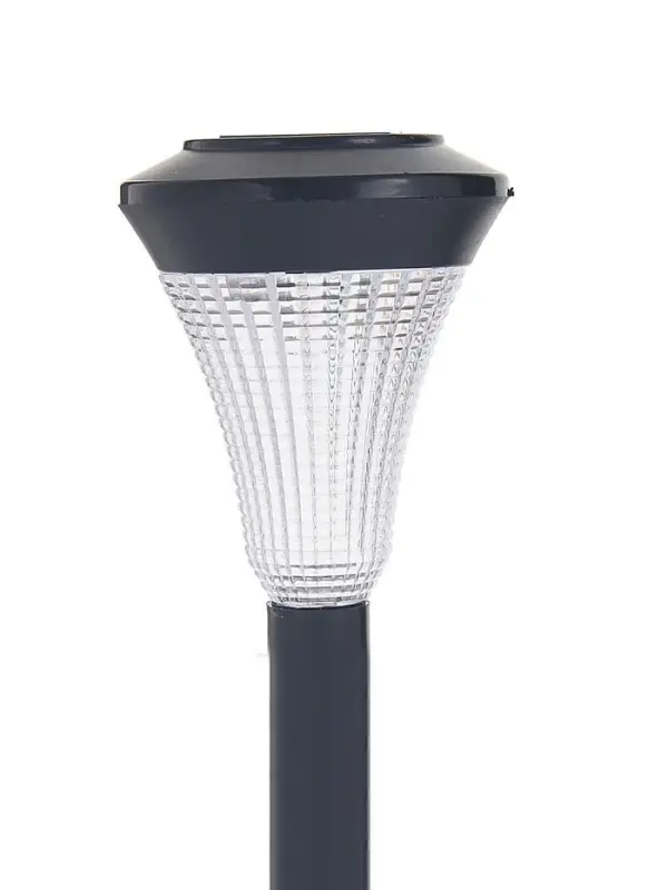 Садовый светильник &laquo;Рифлёный конус&raquo;, уличный, на солнечной батарее, 1 LED, свечение белое