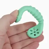 Ложка детская для прикорма, силикон, набор 3 шт., мятный M&B