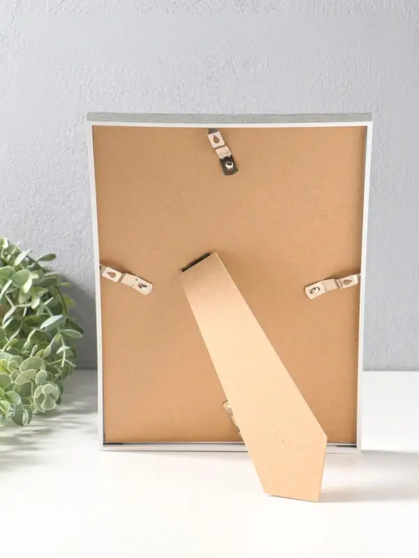 Фоторамка пластик формат А4 "Современная классика" серый и белый 26х20,8х1,5 см