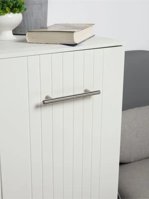 Ручка рейлинг ТУНДРА BISTRO, d=12 мм, м/о 128 мм, цвет хром