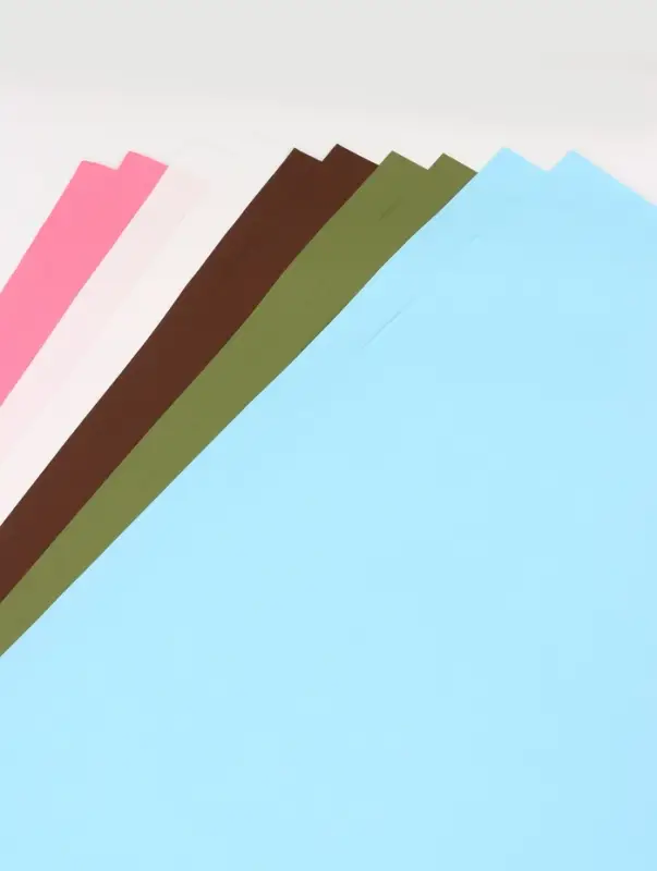 Бумага упаковочная крафт, двухсторонняя, "Микс №2", для упаковки подарков, 5 цветов, 50&times;68 см&plusmn;5%