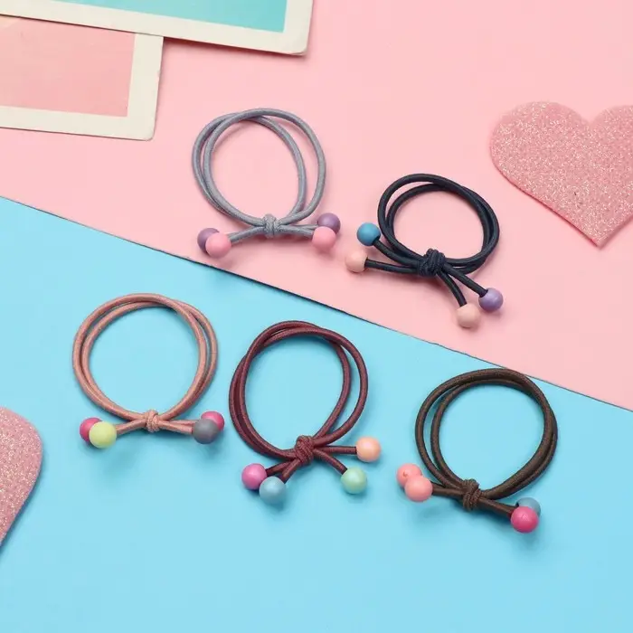 Резинка для волос  Резинка для волос "Комиксы" (набор 5 шт) девчонка хвостики, 3 см