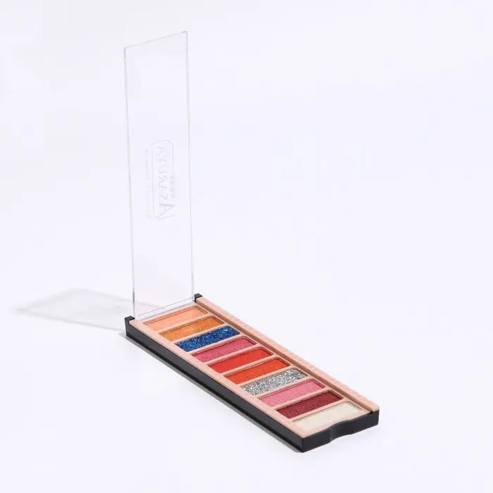 Палетка теней для век с шиммером 10 цветов Палетка теней для век с шиммером 10 цветов