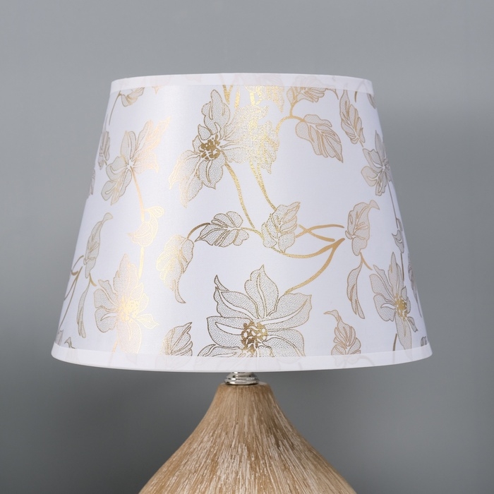 Настольная лампа с абажуром RISALUX «Селано», Е14, 40 Вт, золото, 22.5×22.5×33 см Настольная лампа с абажуром RISALUX «Селано», Е14, 40 Вт, золото, 22.5×22.5×33 см