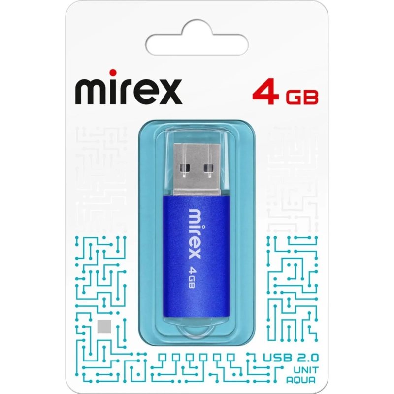 Флеш-память Mirex USB UNIT AQUA 4Gb (13600-FMUAQU04 )