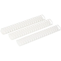 Пружины для переплета пластиковые 21 кольцо, 45 мм, (белые), 50 шт./уп