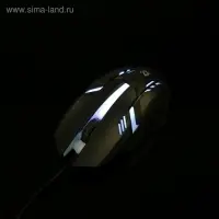 Мышь Defender Cyber MB-560L, игровая, проводная, оптическая, подсветка, 3 кнопки, 1600 dpi, черная