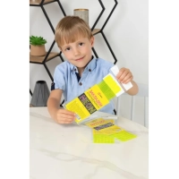 Закладки самоклеящиеся для книг,прямые,наб.6 шт,350мкм,желтый neon,2921-912