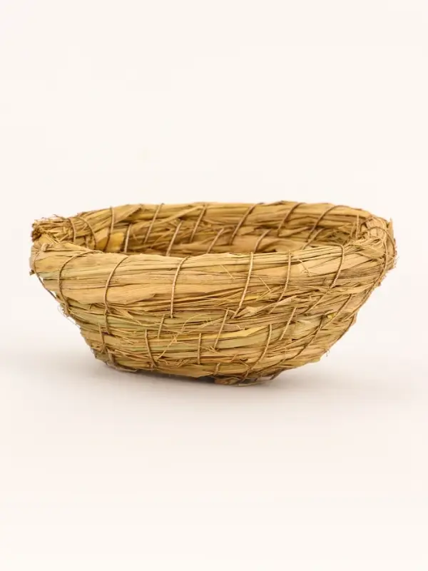 Гнездо для птиц плетёное из соломы, 13,5 х 5 см