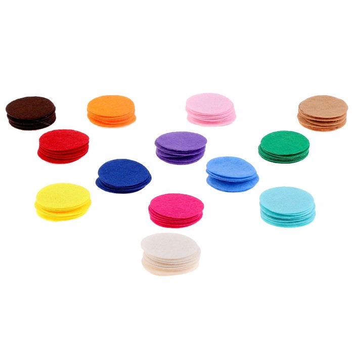 Диски фетровые для творчества и декора «Кружочки», 250 шт., размер 1 шт. — 3 см, цвет МИКС Диски фетровые для творчества и декора «Кружочки», 250 шт., размер 1 шт. — 3 см, цвет МИКС