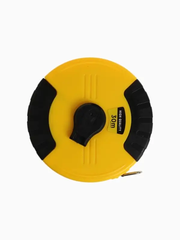 Рулетка геодезическая ТУНДРА, ПВХ лента, закрытый корпус, 30 м &times; 15 мм