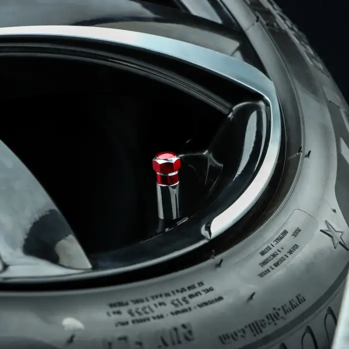 Заглушка на вентиль TORSO, красный, набор 4 шт Заглушка на вентиль TORSO, красный, набор 4 шт