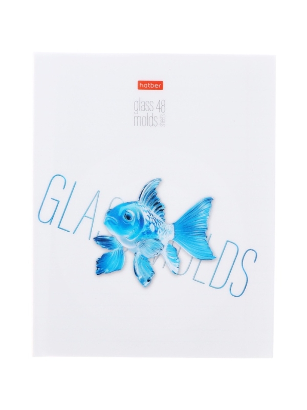Тетрадь 48л лин "Glass molds", пласт обл с печатью, бл офсет 60-65г/м&sup2;, 5В МИКС