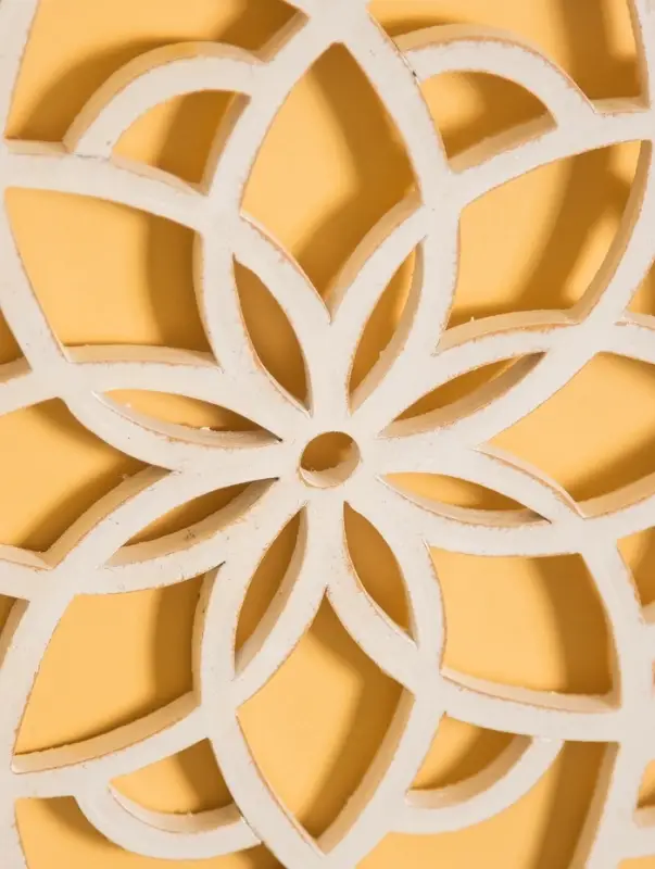 Панно " Мандала" МДФ, 40х40х1 см, цв. белый