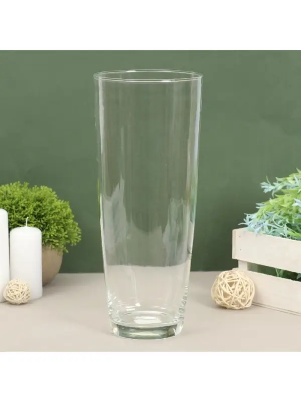 Ваза для цветов &laquo;Нина&raquo;, 2.22 л, d=12 см, h=29 см, стекло, прозрачная