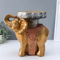 Фигура-подставка "Слон" бронза, 35х40х25 см