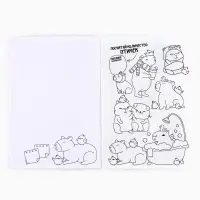 Блокнот раскраска А5, 8 страниц «Капибара»