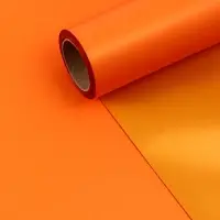 Пленка матовая для цветов и букетов, жёлтый, оранжевый, 0.58&times;10 м