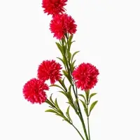 Цветы искусственные &laquo;Хризантема помпон&raquo;, h=80 см, d=6 см, малиновые