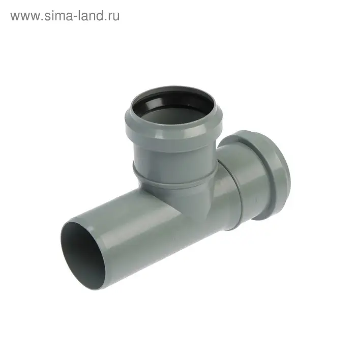 Тройник канализационный FLEXTRON, внутренний, d=50 мм, 90° Тройник канализационный FLEXTRON, внутренний, d=50 мм, 90°