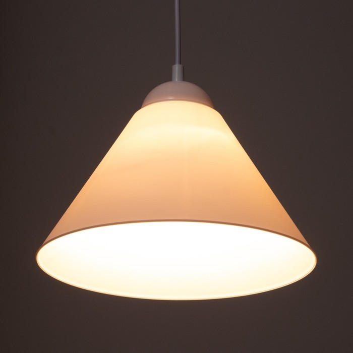 Плафон Плафон "Конус" Е27 снежно-белый 25х25х15см