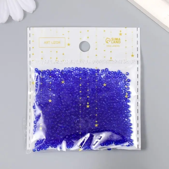 Бисер круглый размер 12/0  Бисер круглый размер 12/0 "Сине-фиолетовый" 20 гр