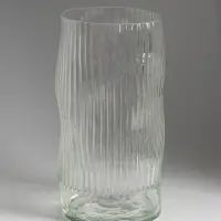 Ваза, h=30 см, d=14.5 см, стекло, прозрачная
