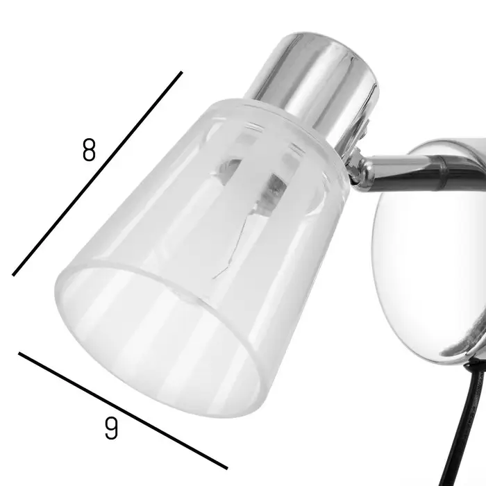 Бра с проводом 59391/1 E14 40 Вт хром 15&times;11&times;15 см