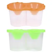 Стакан - непроливайка для рисования двойной Calligrata &laquo;Фонарики&raquo;, 150 мл &times;2, неоновый МИКС