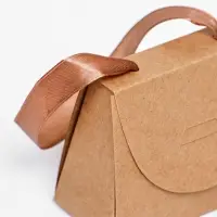 Коробка складная, с ручкой, крафт, 10×7.5×5 см