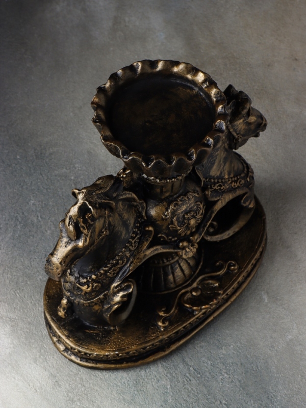 Копилка Копилка "Лошади" 21х13х21 см, чёрное золото