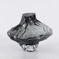 Ваза &laquo;Джино&raquo;, 16&times;19 см, стекло. чёрная