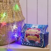 Гирлянда &laquo;Нить&raquo; 5 м с насадками &laquo;Комета&raquo;, IP20, прозрачная нить, 20 LED, свечение мульти (RG/RB), мигание, 220 В