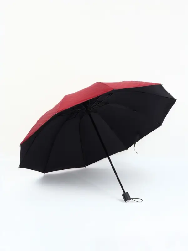 Зонт механический &laquo;Ромбы&raquo;, эпонж, 4 сложения, 10 спиц, R=53/60 см, d=106 см, МИКС