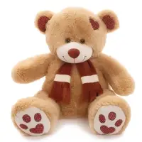 Мягкая игрушка &laquo;Медведь Тони с шарфом&raquo;, цвет кофейный, 60 (120) см