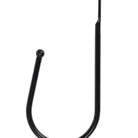 Крючок для штор ТУНДРА KS011, однорожковый, цвет черный, 2 шт Крючок для штор ТУНДРА KS011, однорожковый, цвет черный, 2 шт