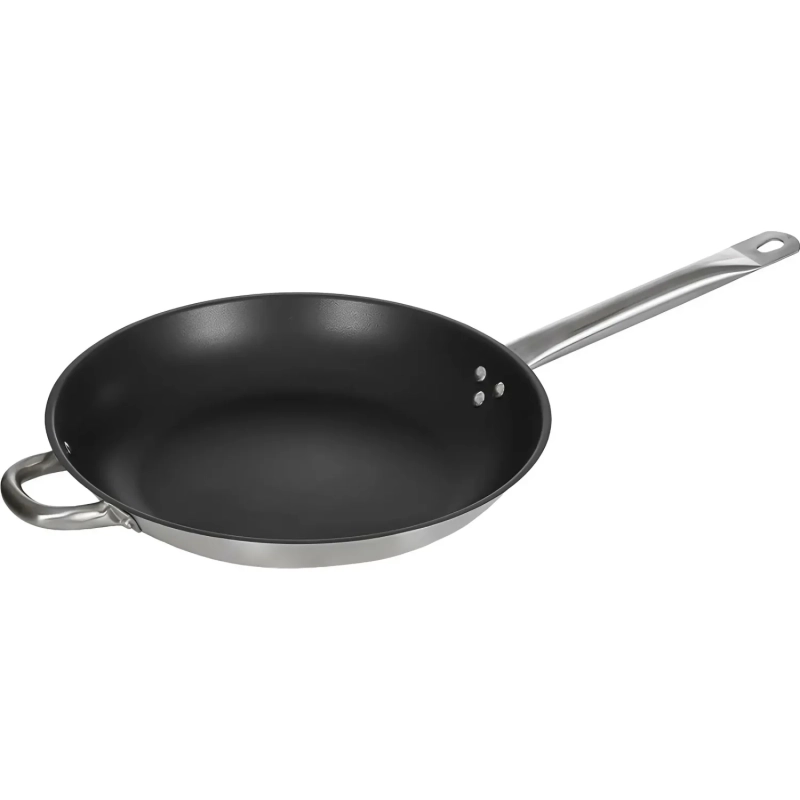 Сковорода d=315/53, нерж сталь,тройное дно,антипригарное покрытие,индукция