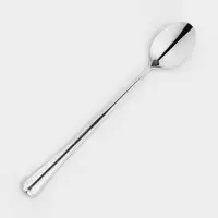 Ложка для коктейля &laquo;Мондиал&raquo;, длина 19.5 см, толщина 2.5 мм, цвет серебряный