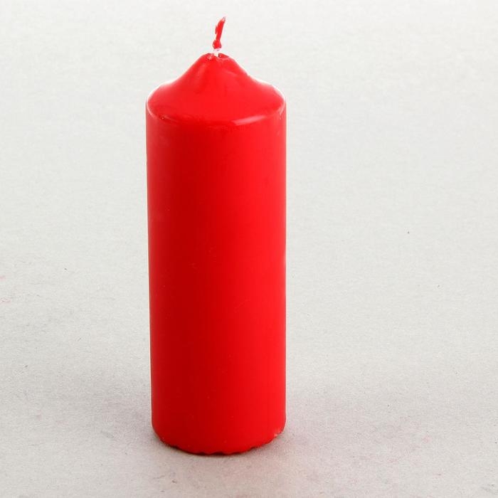 Свеча классическая 5х15 см, красная Свеча классическая 5х15 см, красная